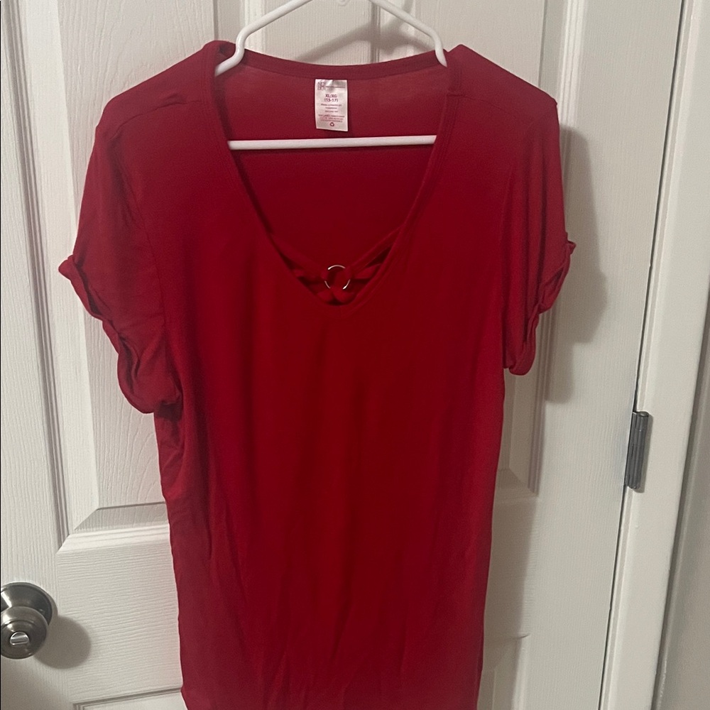 No Boundaries Red Short Sleeve Tee